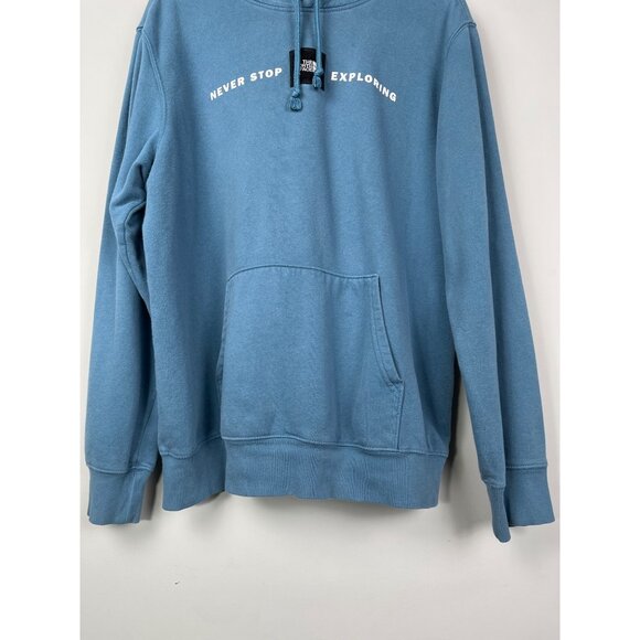 The North Face Blue Never Stop Exploring Hoodie Womens Sz L-XL? Pull Over Hoodie - Picture 4 of 8